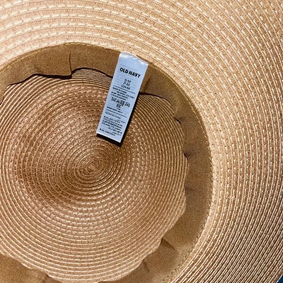 Old Navy Tan Straw Sun Hat Classic Accessory - Picture 2 of 2